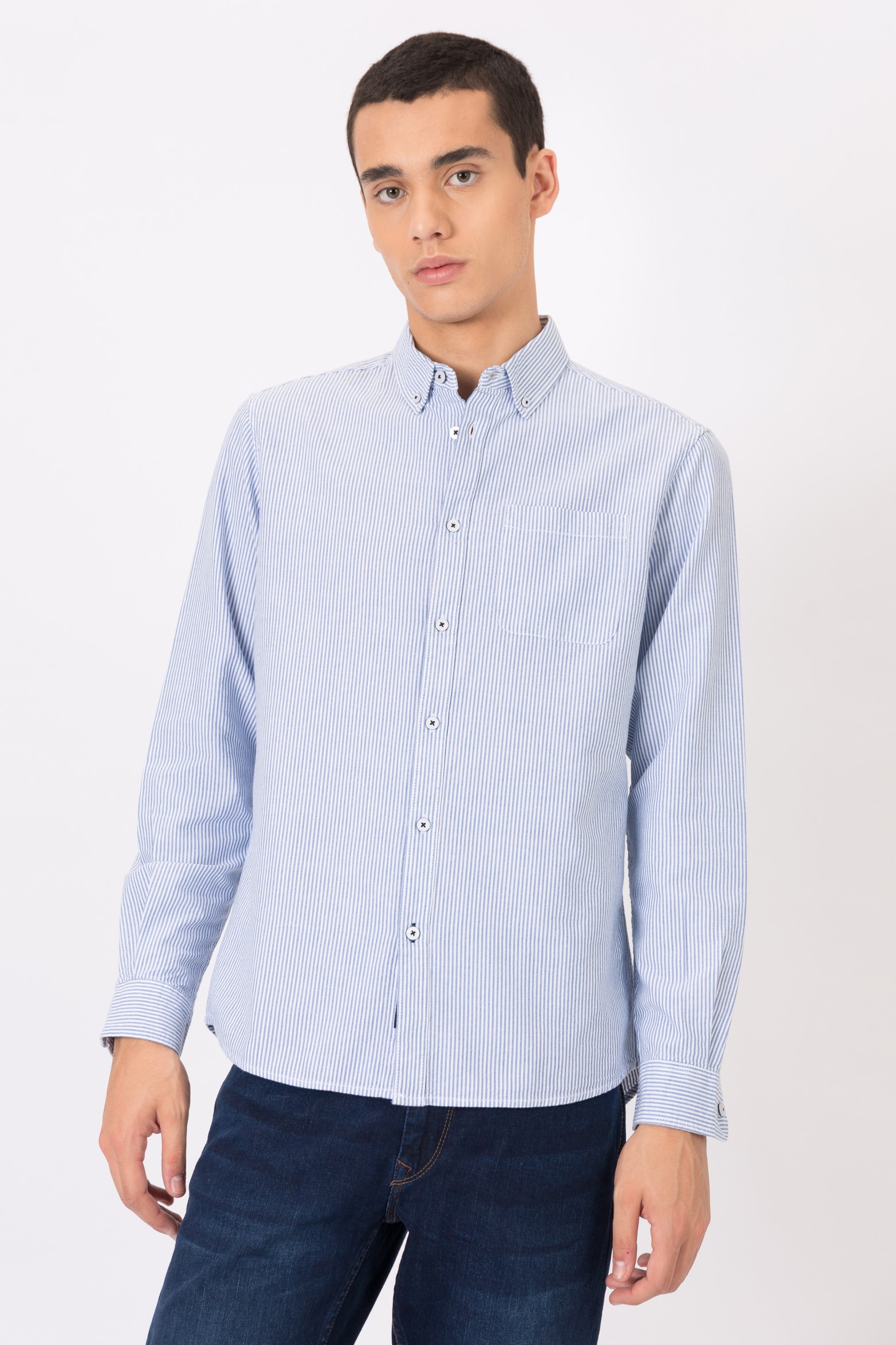 Blue Long Sleeve Shirt