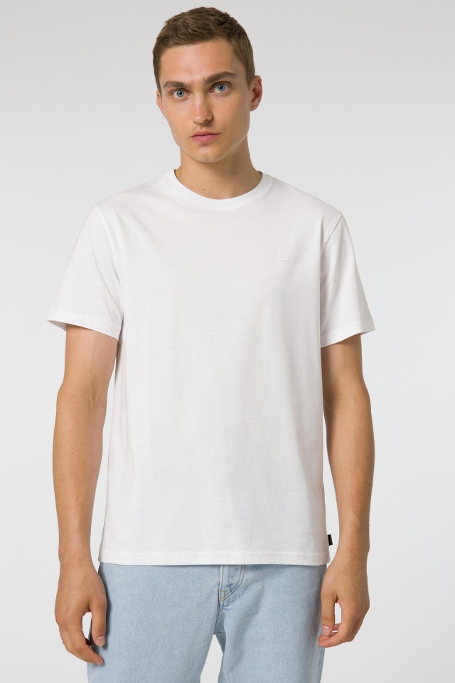 Camiseta de Algod�n con Relieve