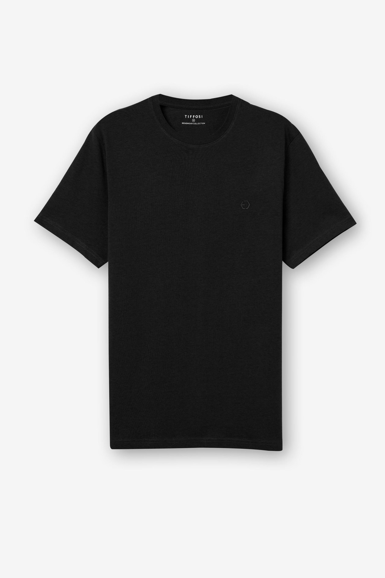 Cotton T-shirt with Embossed Detail