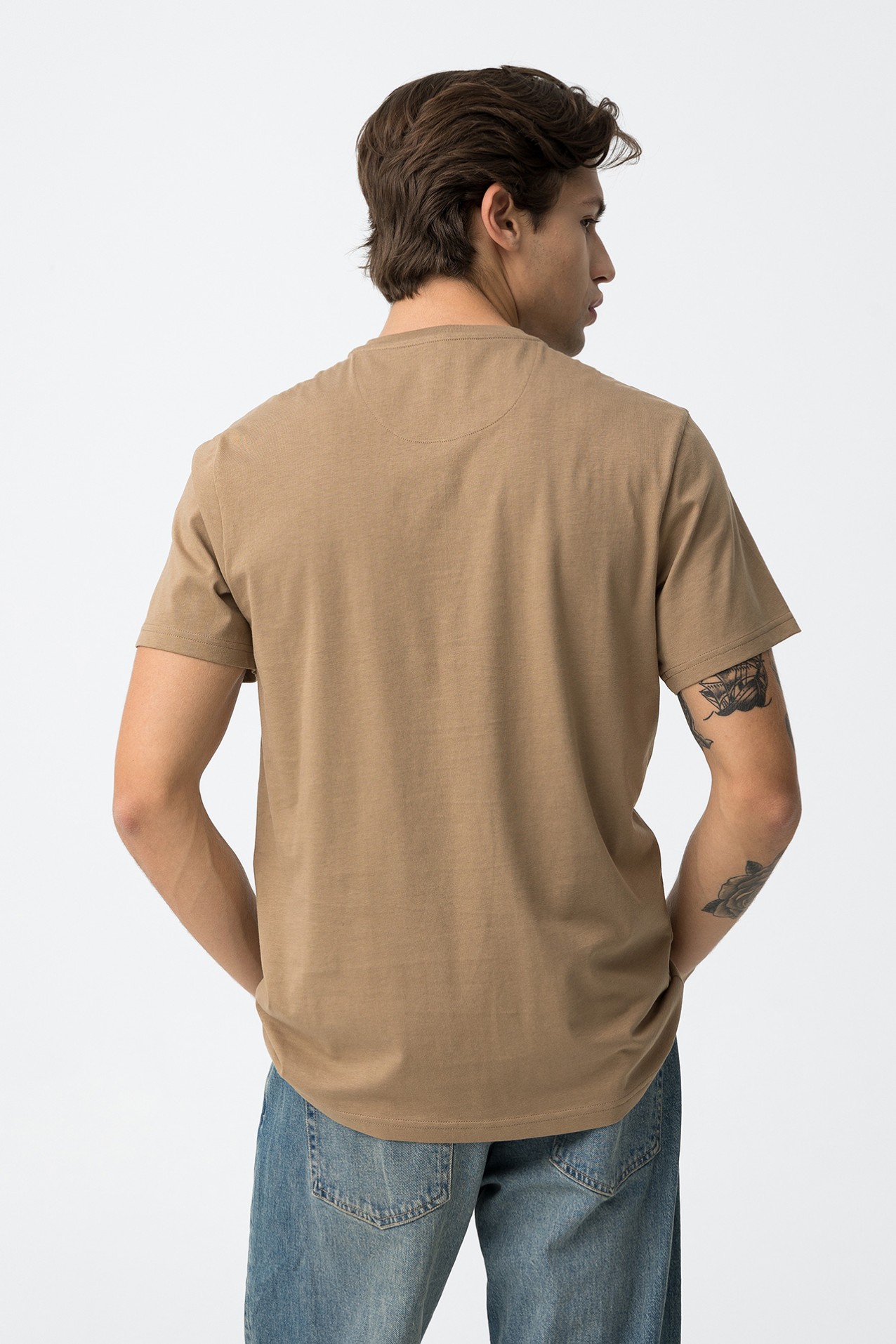 T-shirt de Algod�o com Relevo