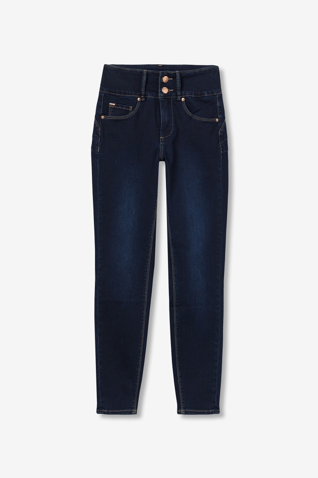 Jeans Double-up Skinny Tiro Alto Jeans Double-up Skinny Tiro Alto