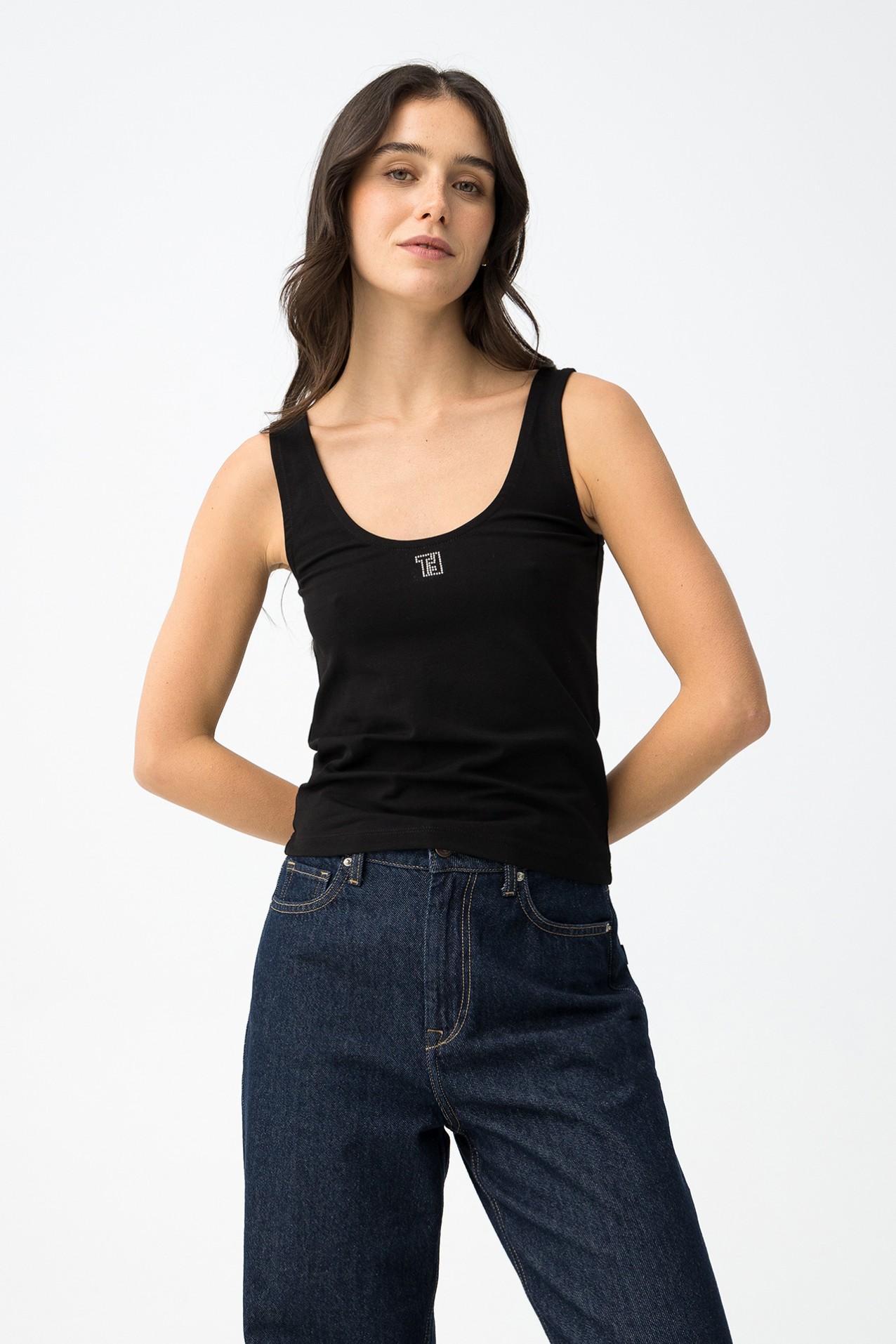 Black Fitted Tank Top