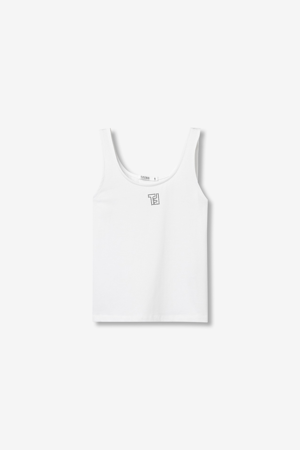 White Fitted Minimalist Top
