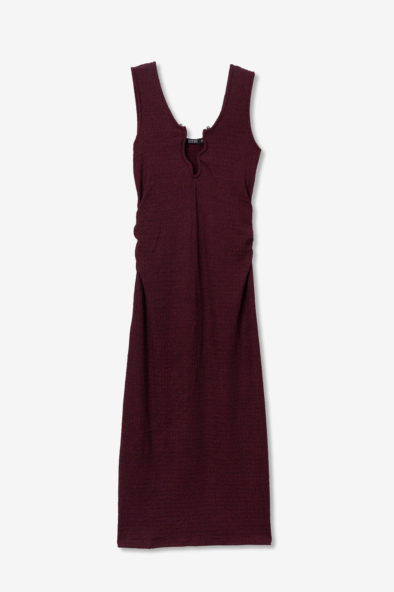 Elegant Maxi Burgundy Dress