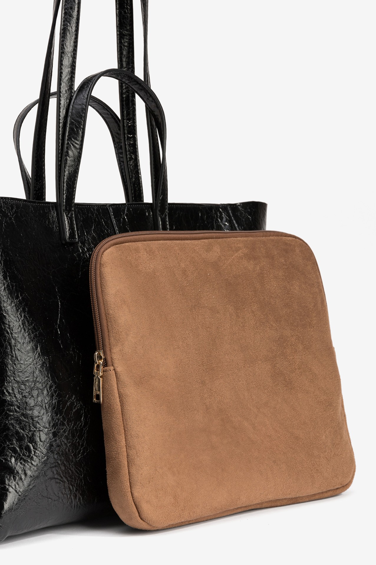 Shopper grande negro minimal