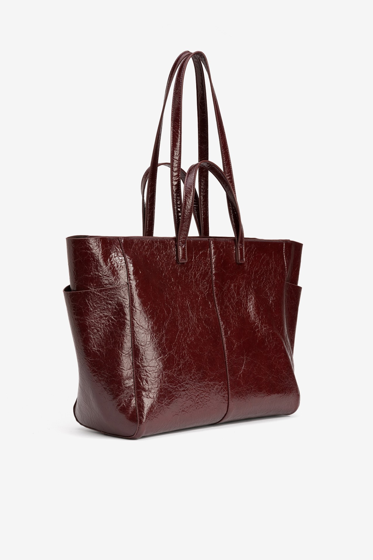 Shopper granate con asas