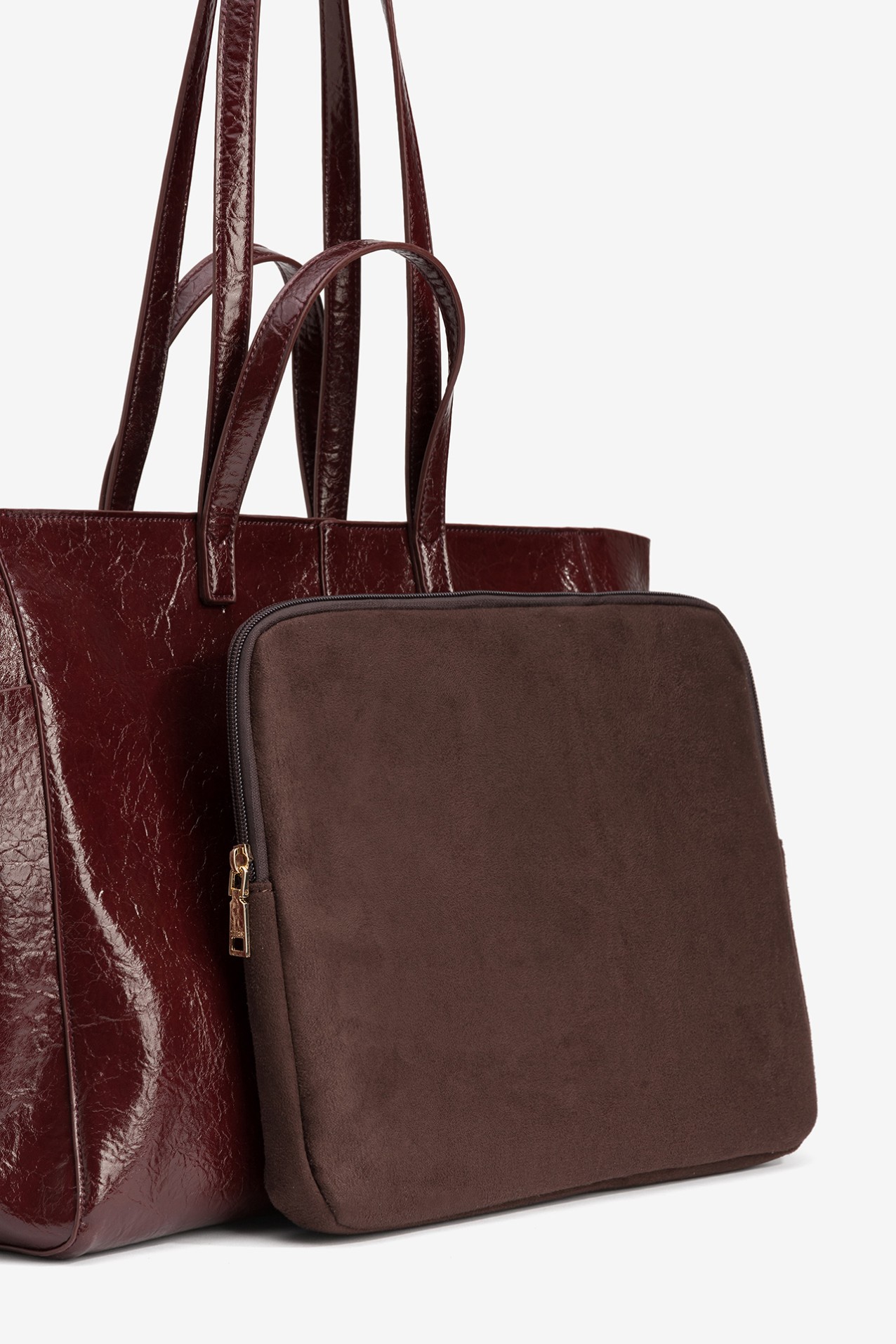 Shopper granate con asas