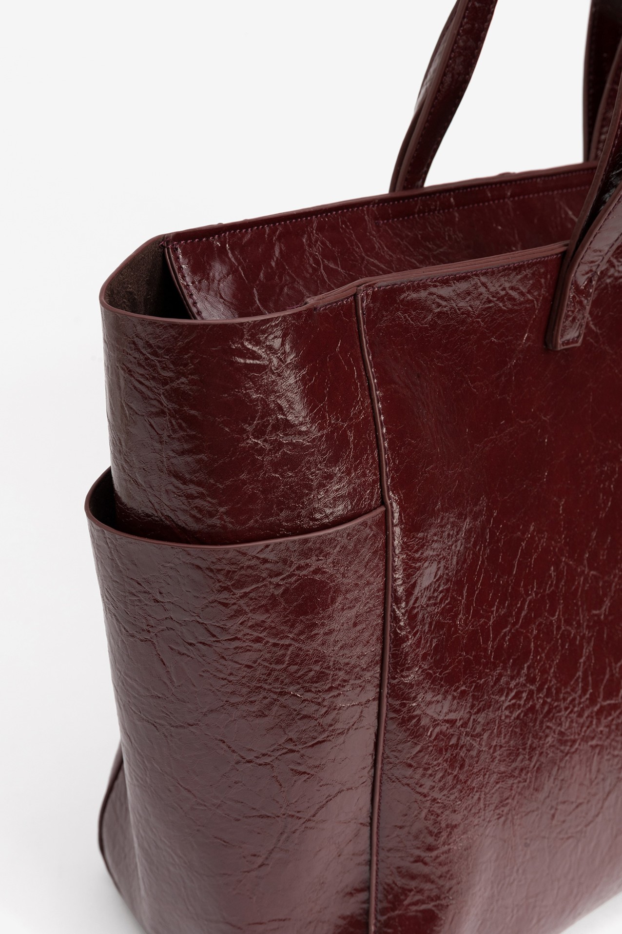 Shopper granate con asas