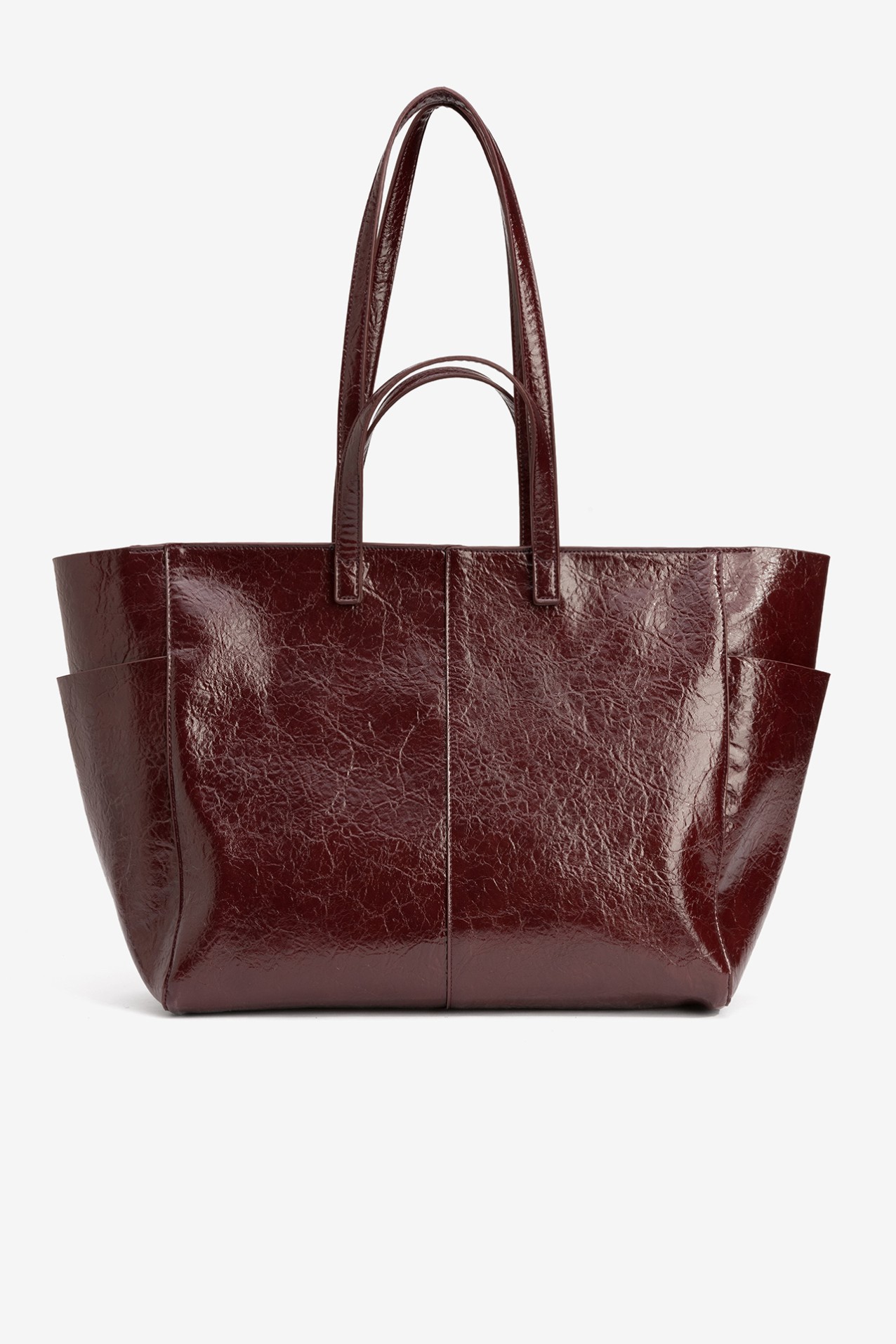 Shopper granate con asas