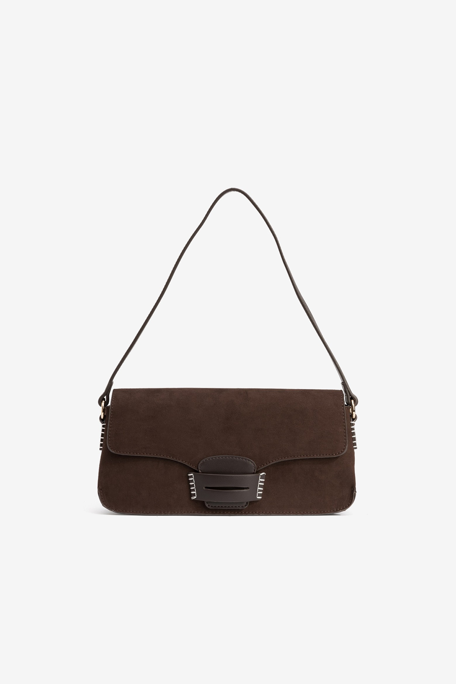 Bolso de hombro chocolate