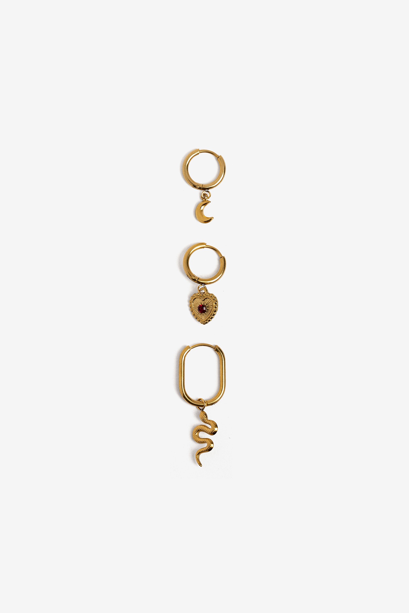Set of Gold Earrings