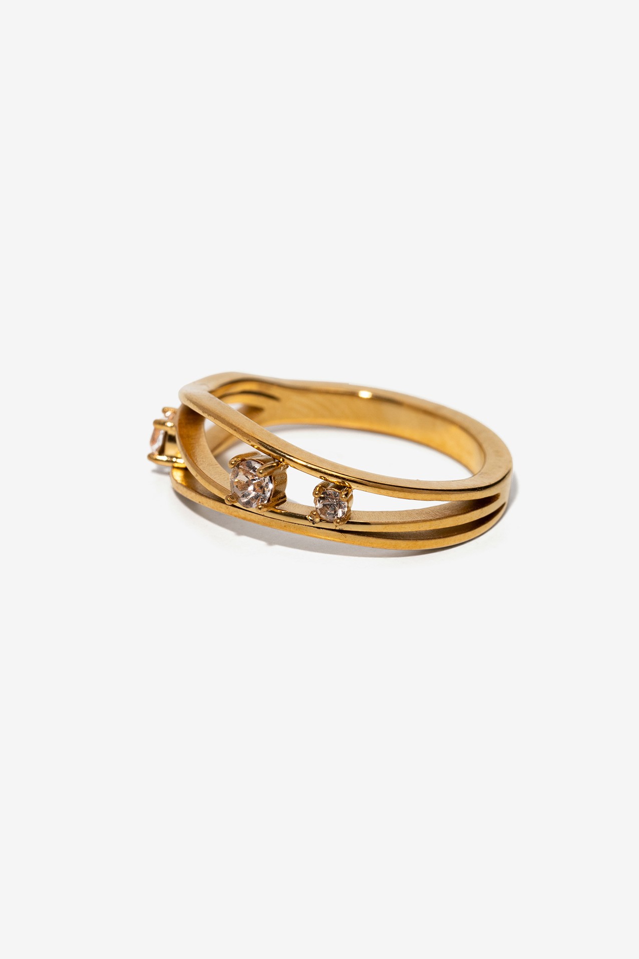 Gold Ring with Stones
