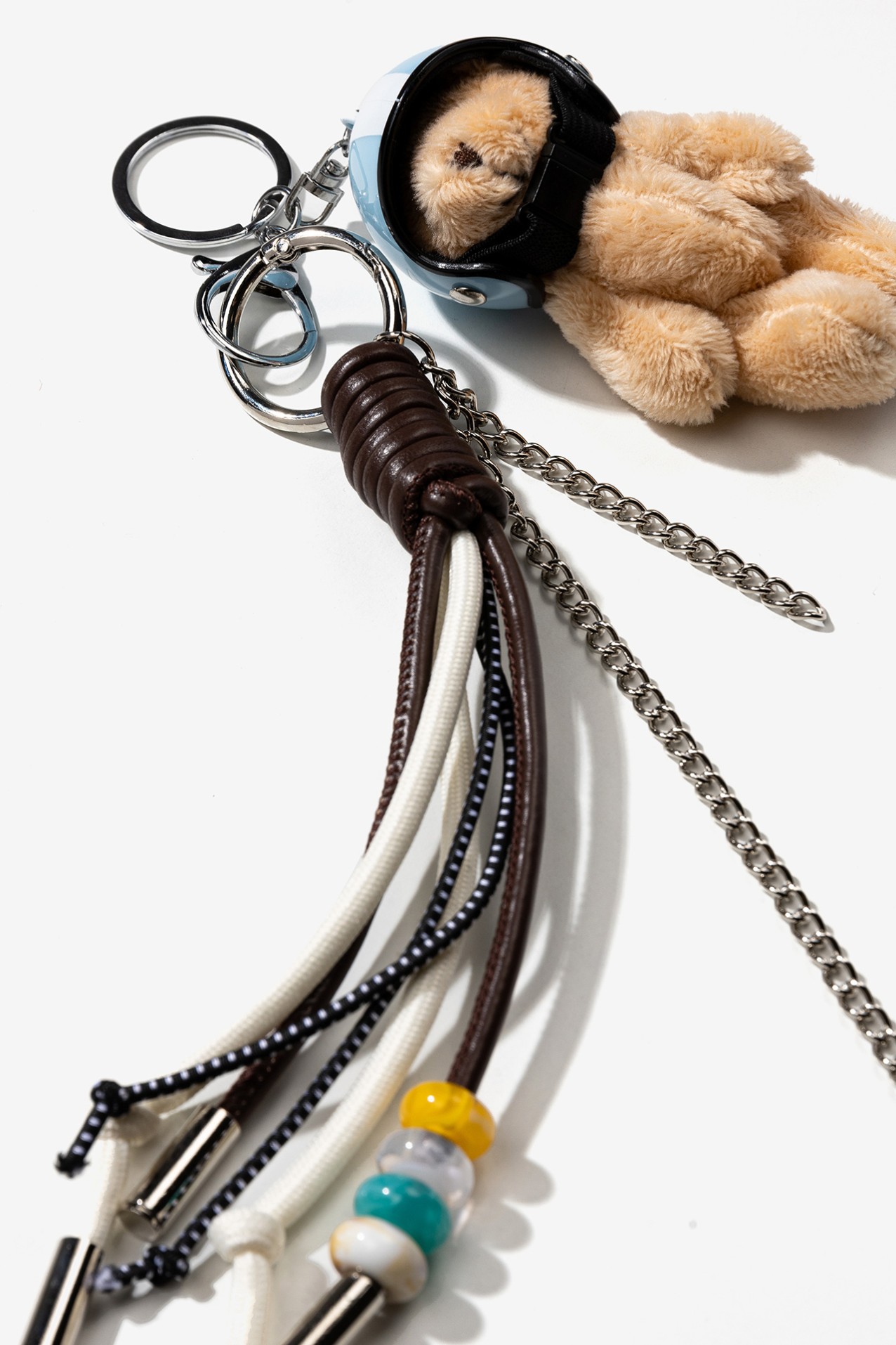 Blue Teddy Keychain Charm