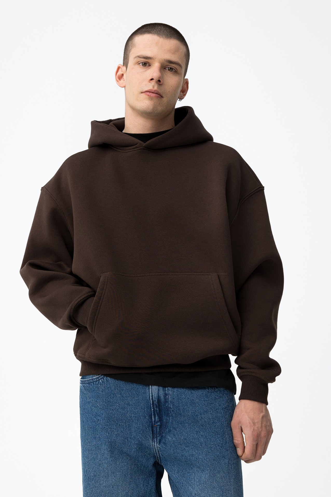 Hoodie Boxy Chocolate