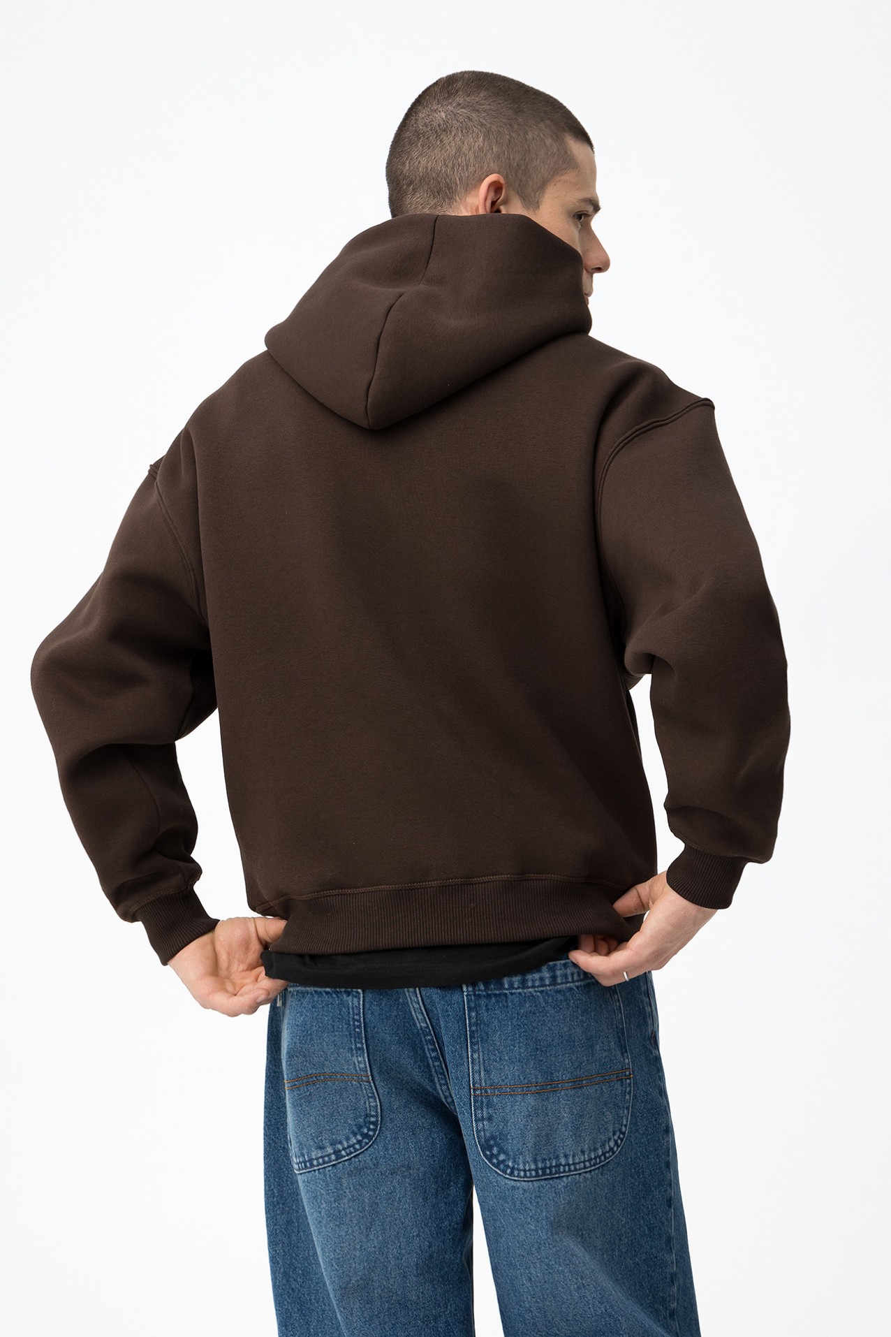 Hoodie Boxy Chocolate
