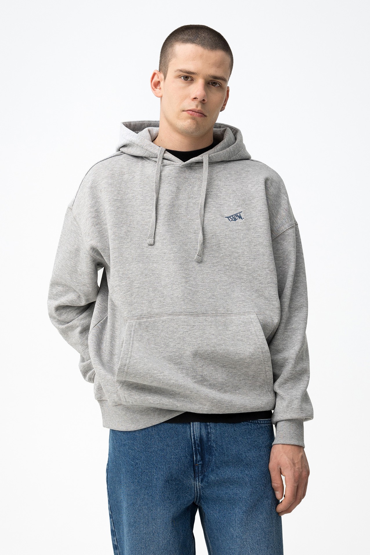 Sudadera gris claro relaxed