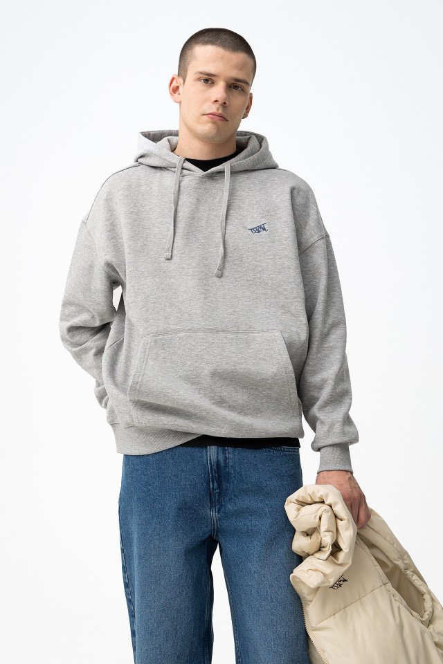 Sudadera gris claro relaxed