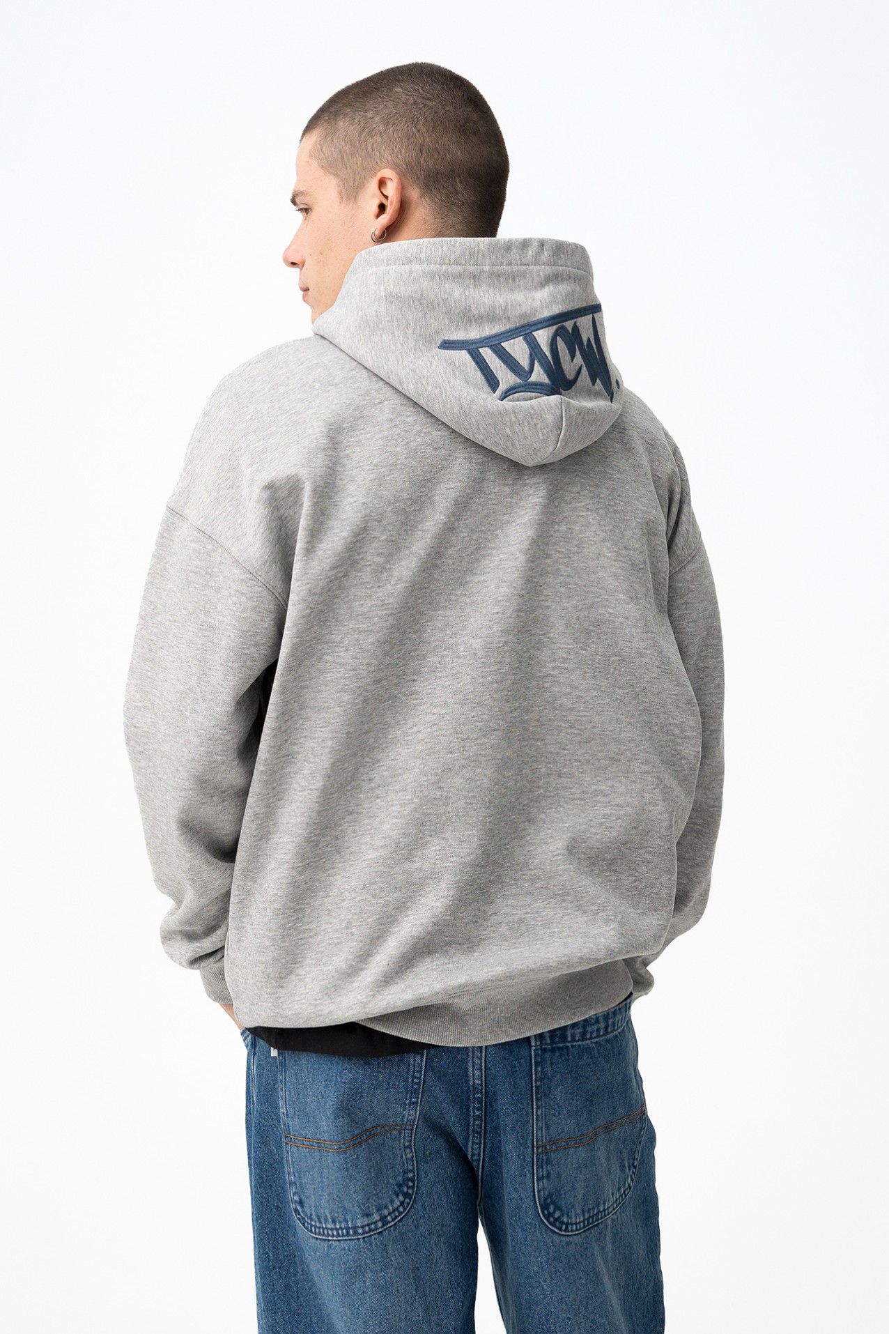 Sudadera gris claro relaxed