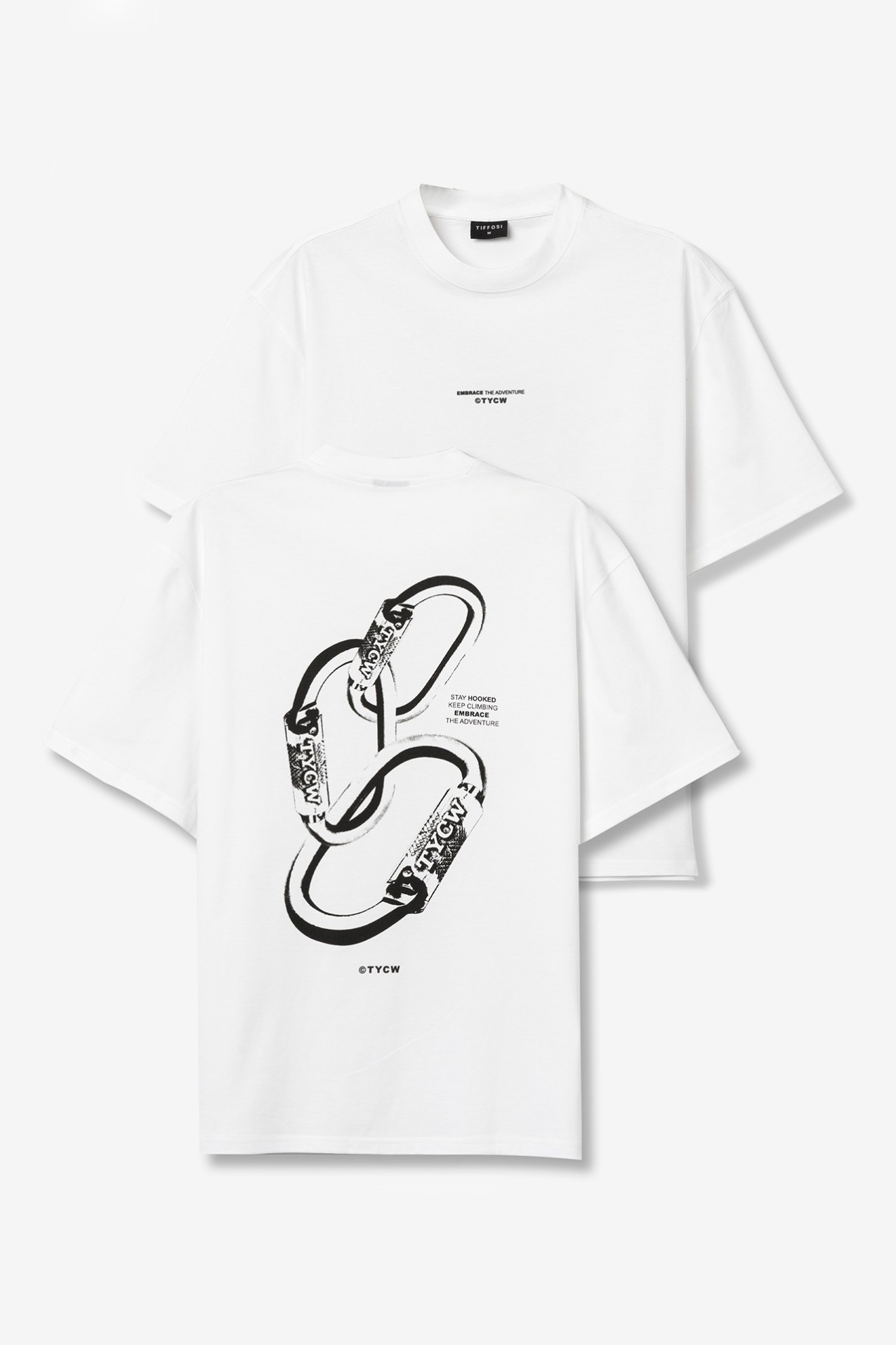 White Oversize Graphic T-shirt