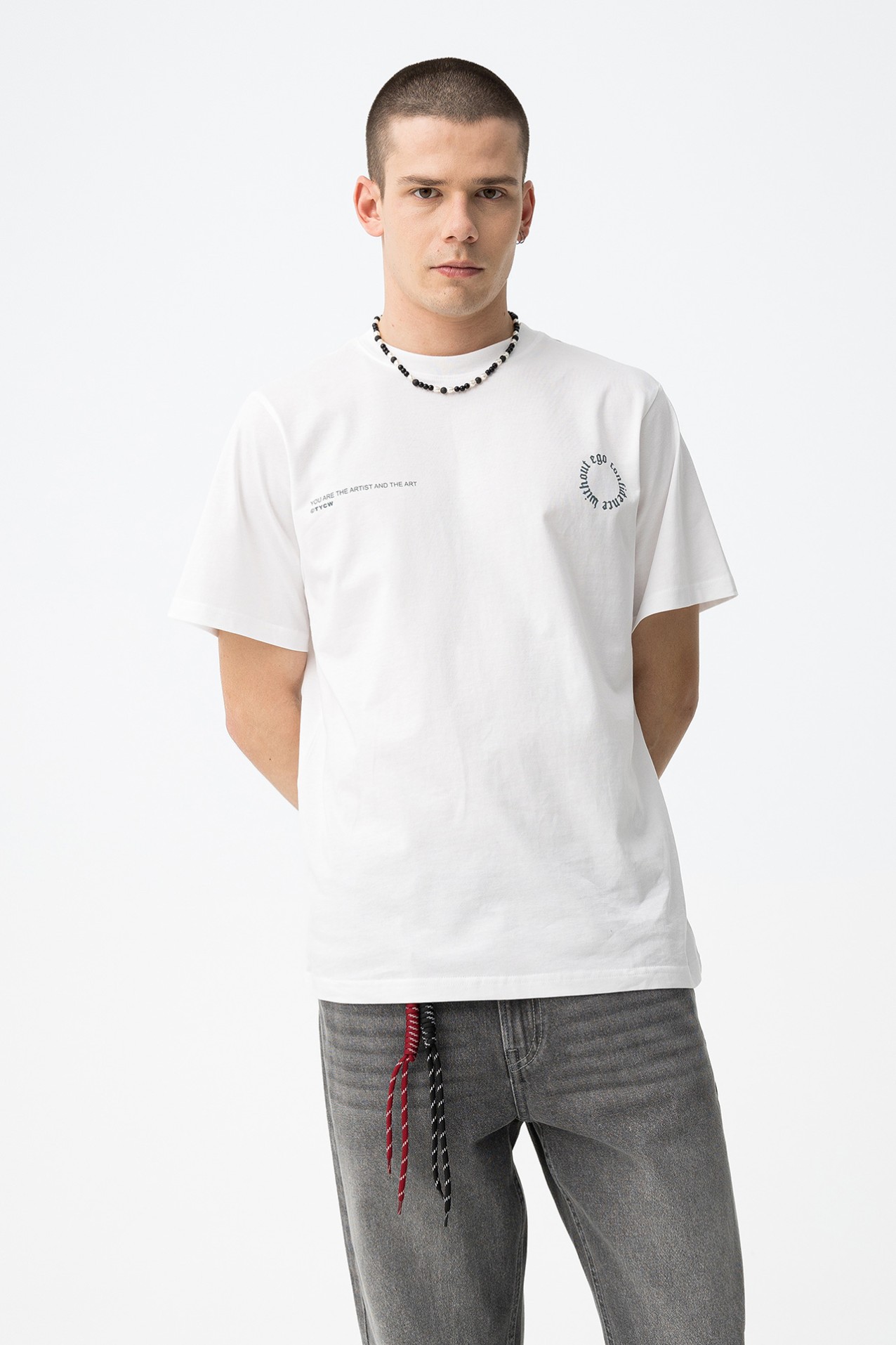 T-shirt Branca Casual