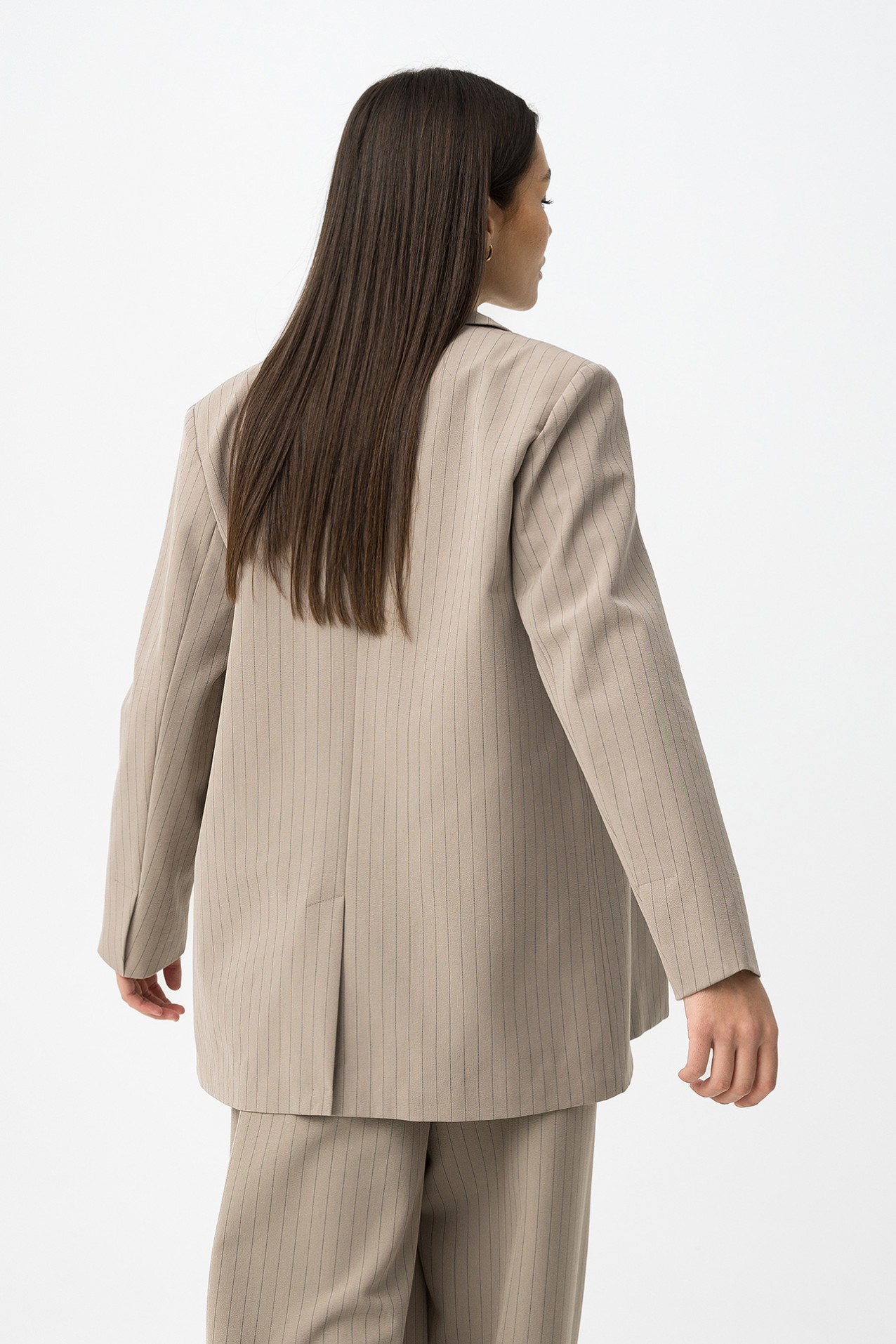 Beige Relaxed Blazer