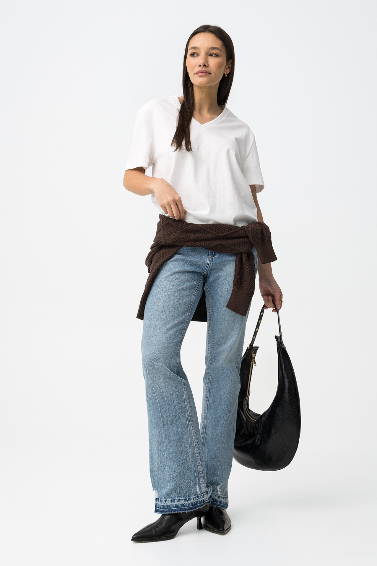 Camiseta blanca relajada