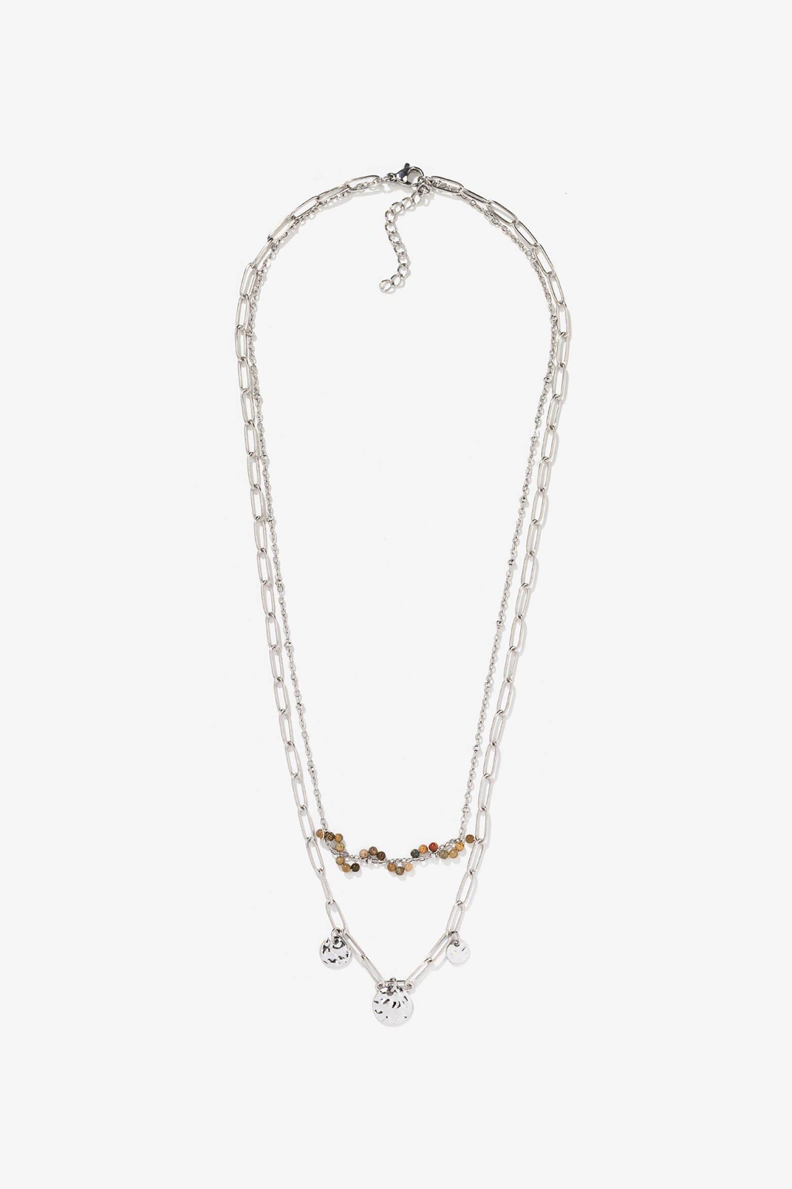 Silver Layered Necklace