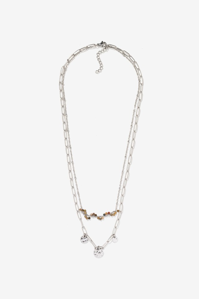 Silver Layered Necklace