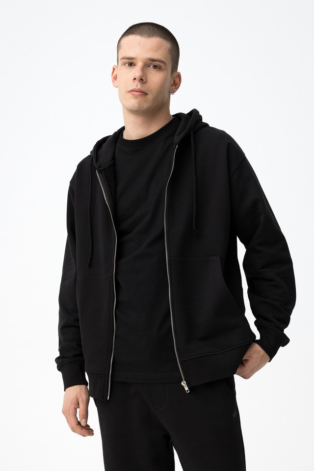 Black Hooded Jacket