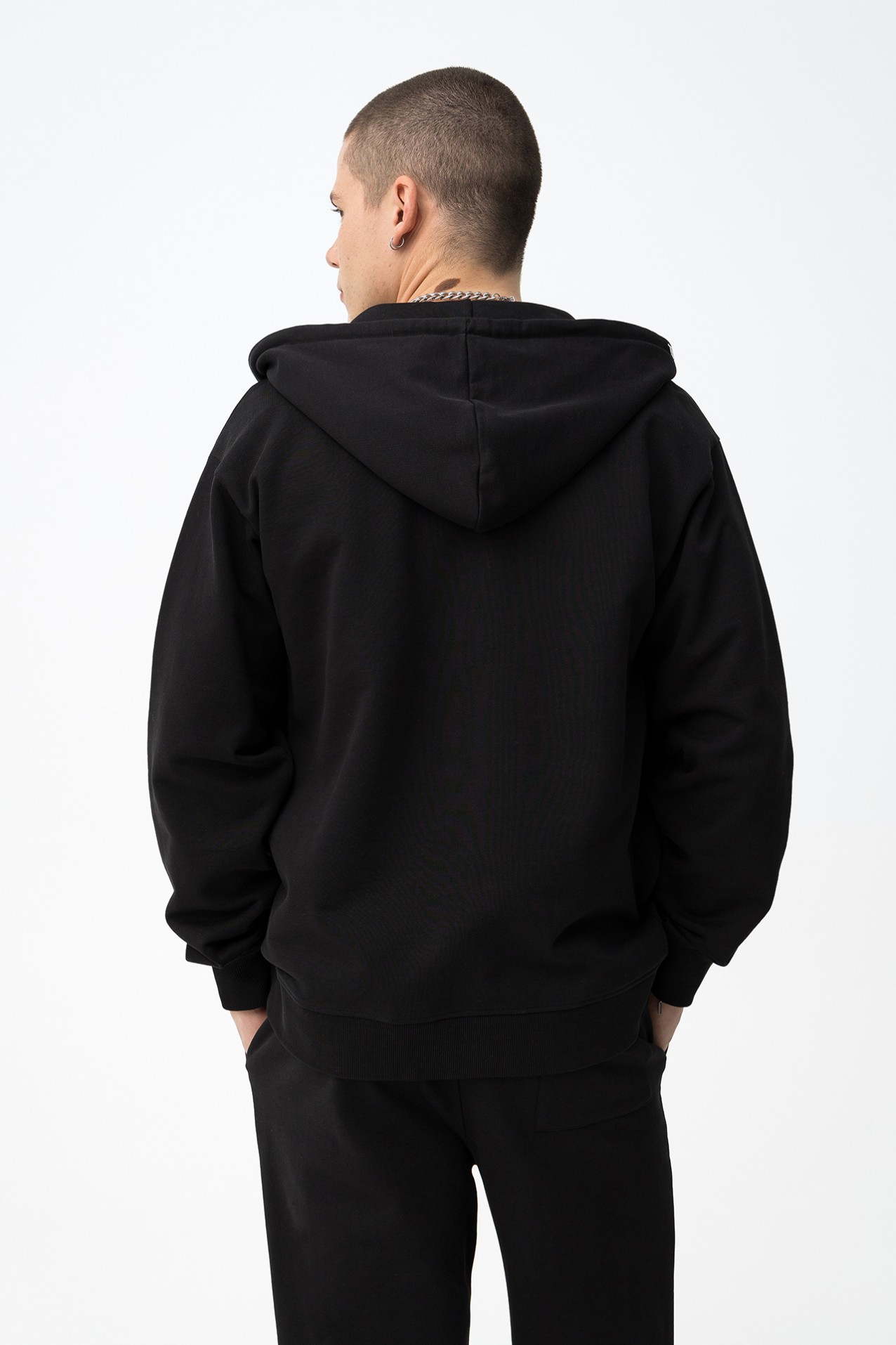 Black Hooded Jacket