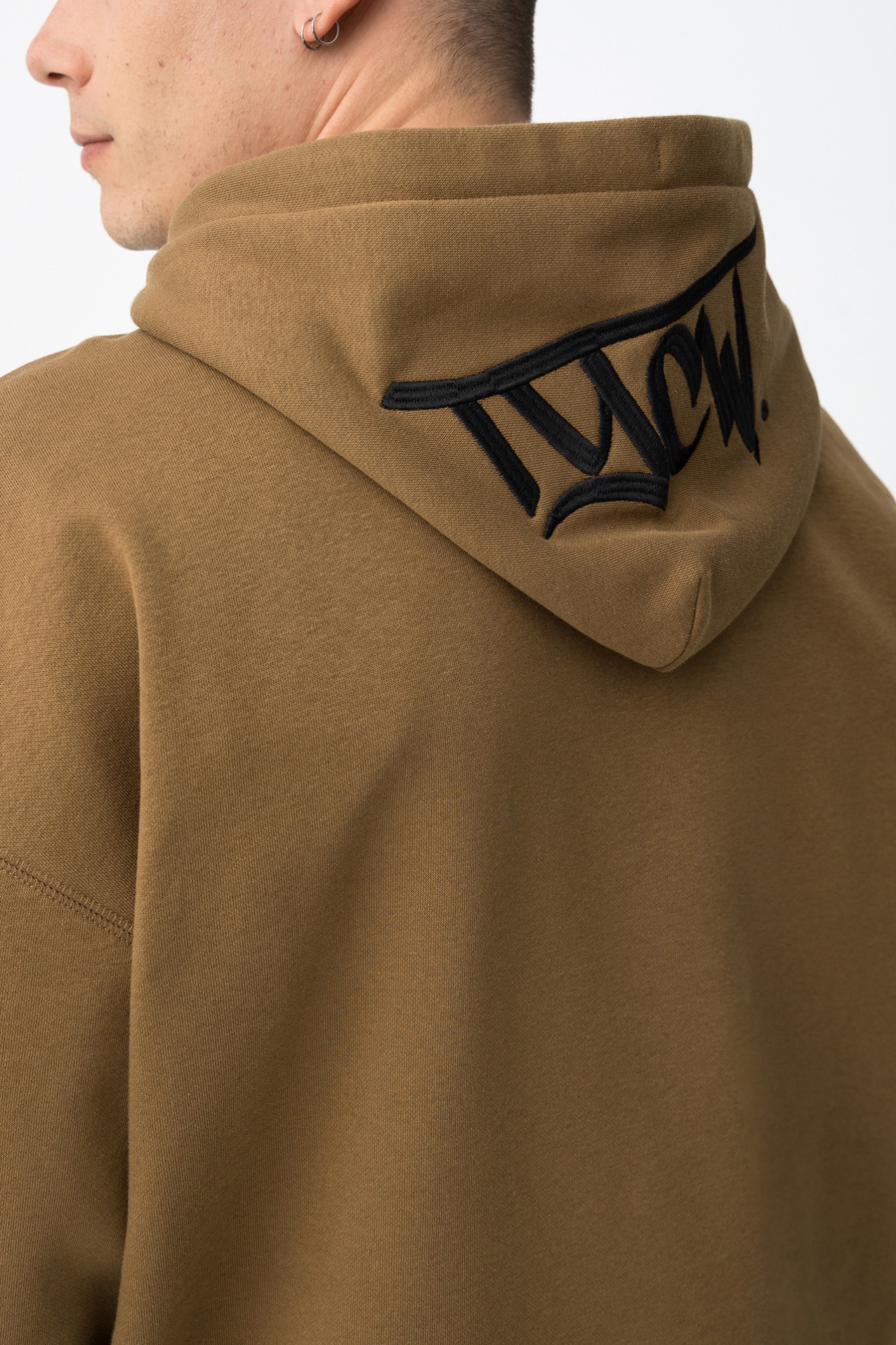 Hoodie Castanho Relaxed