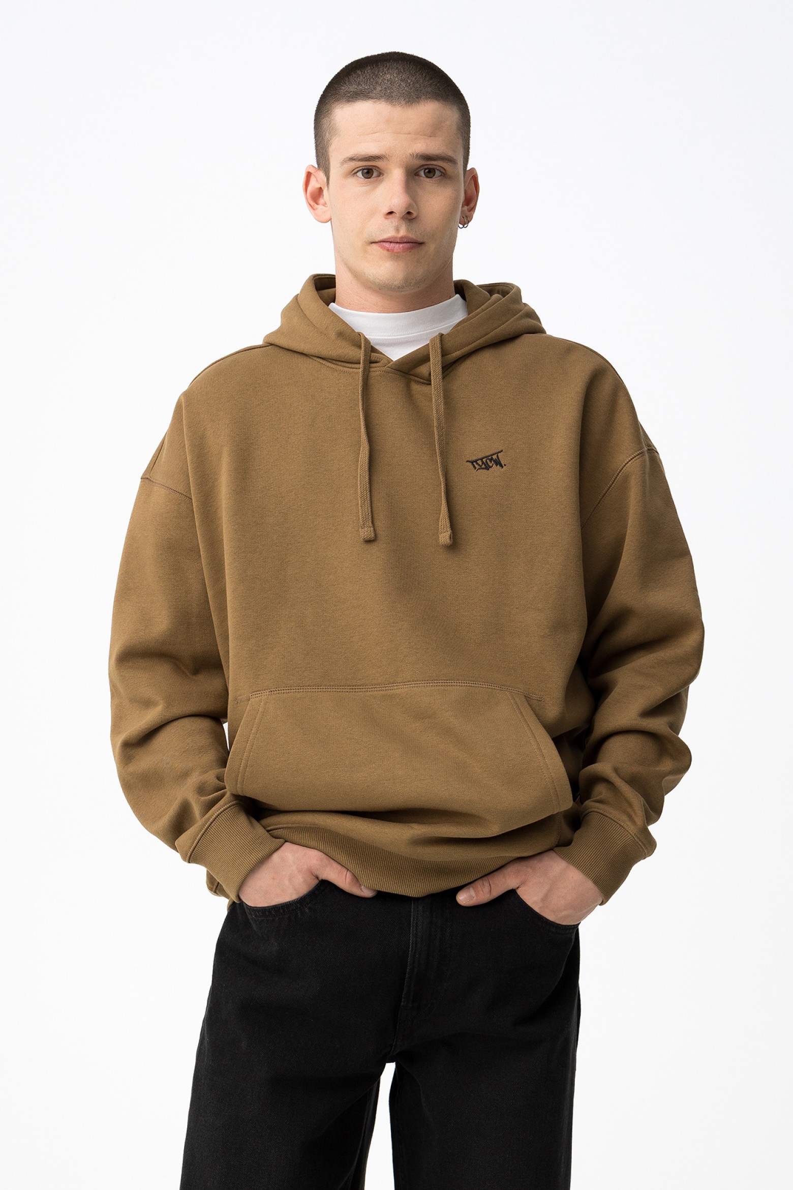 Hoodie Castanho Relaxed