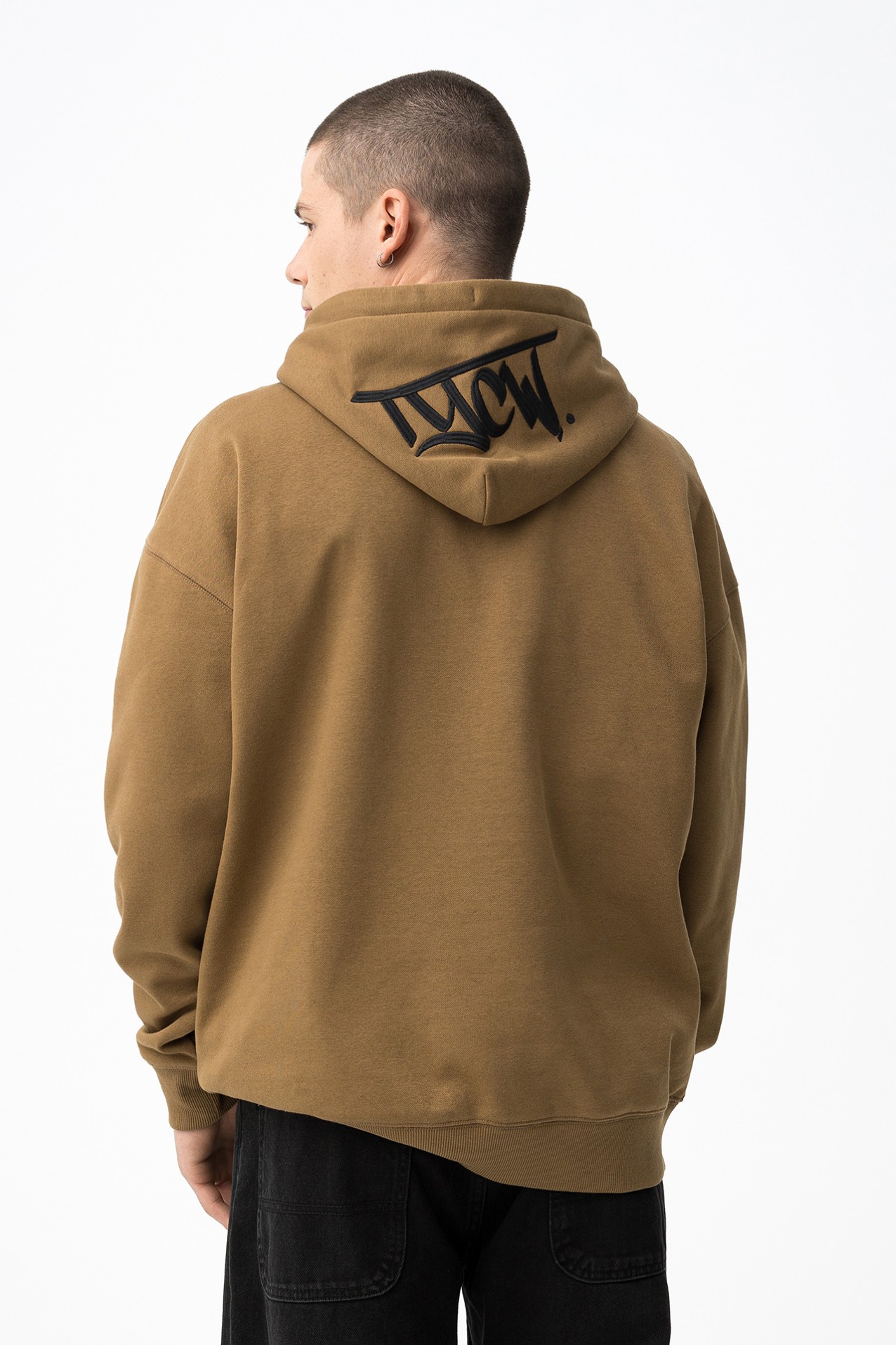 Hoodie Castanho Relaxed