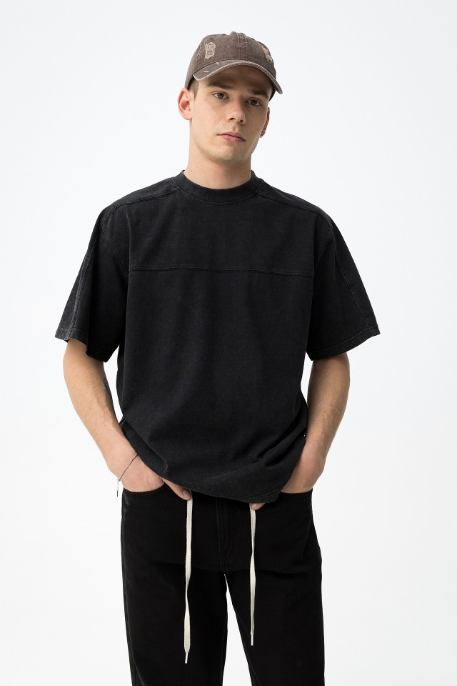 Camiseta negra relaxed fit