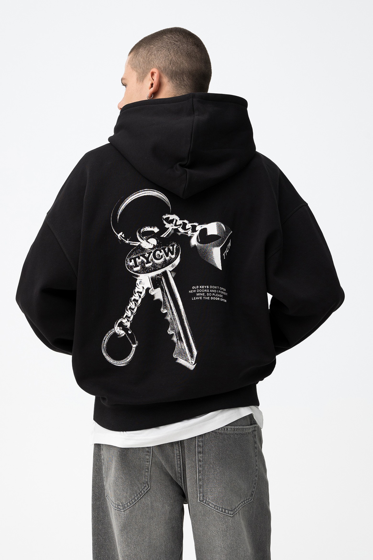 Black Boxy Hoodie