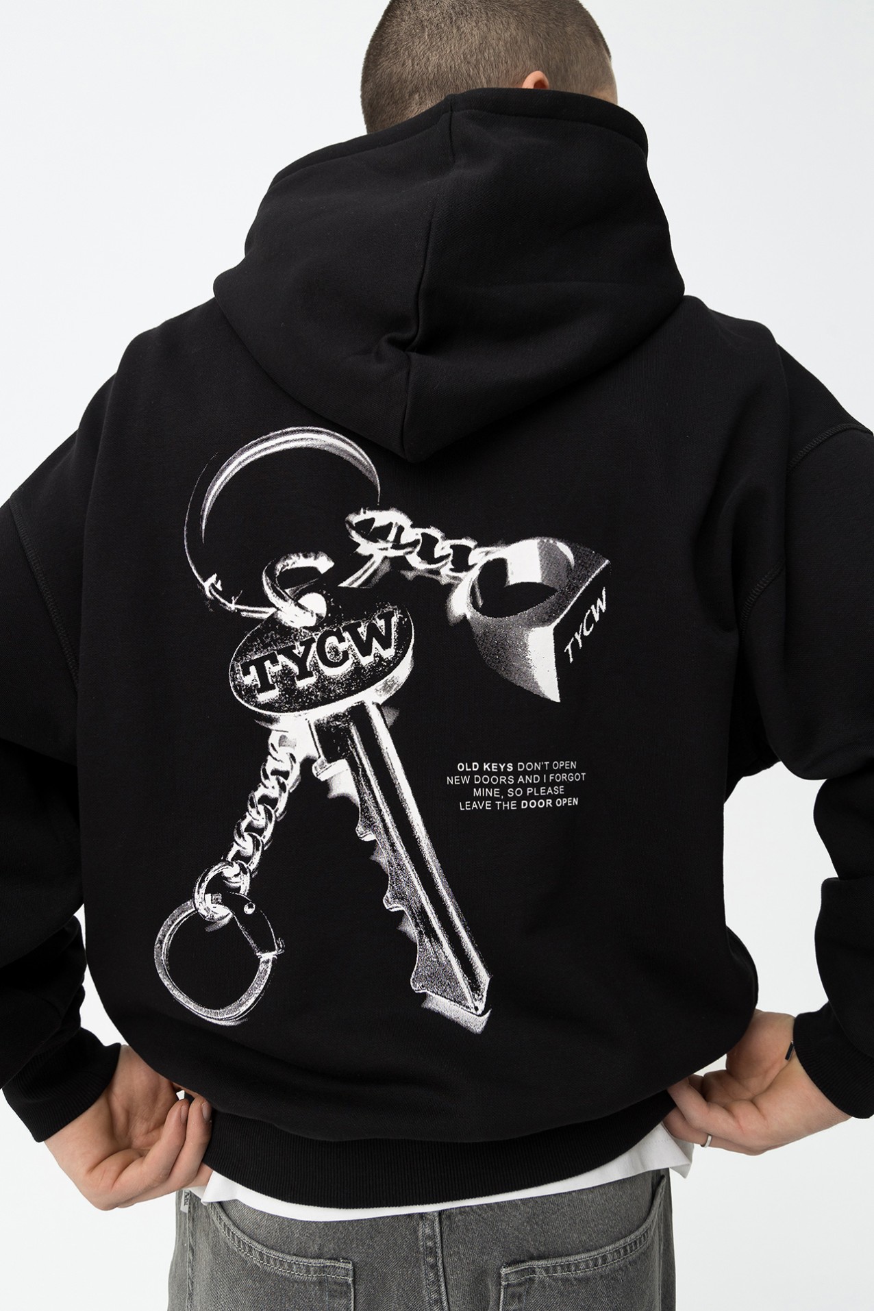 Black Boxy Hoodie