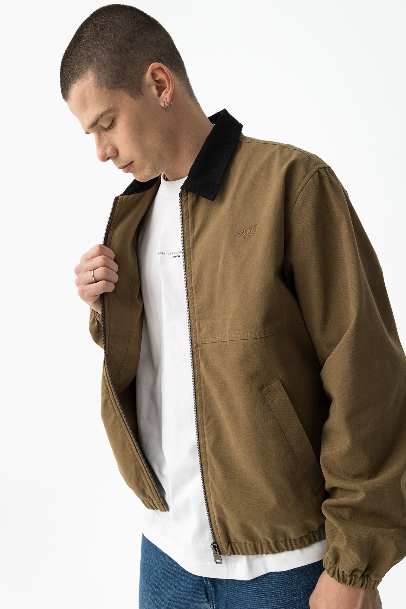 Casaco Castanho Relaxed Fit