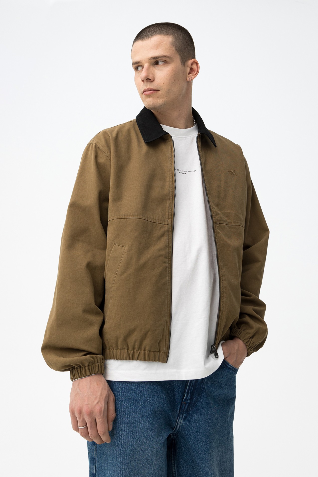 Casaco Castanho Relaxed Fit