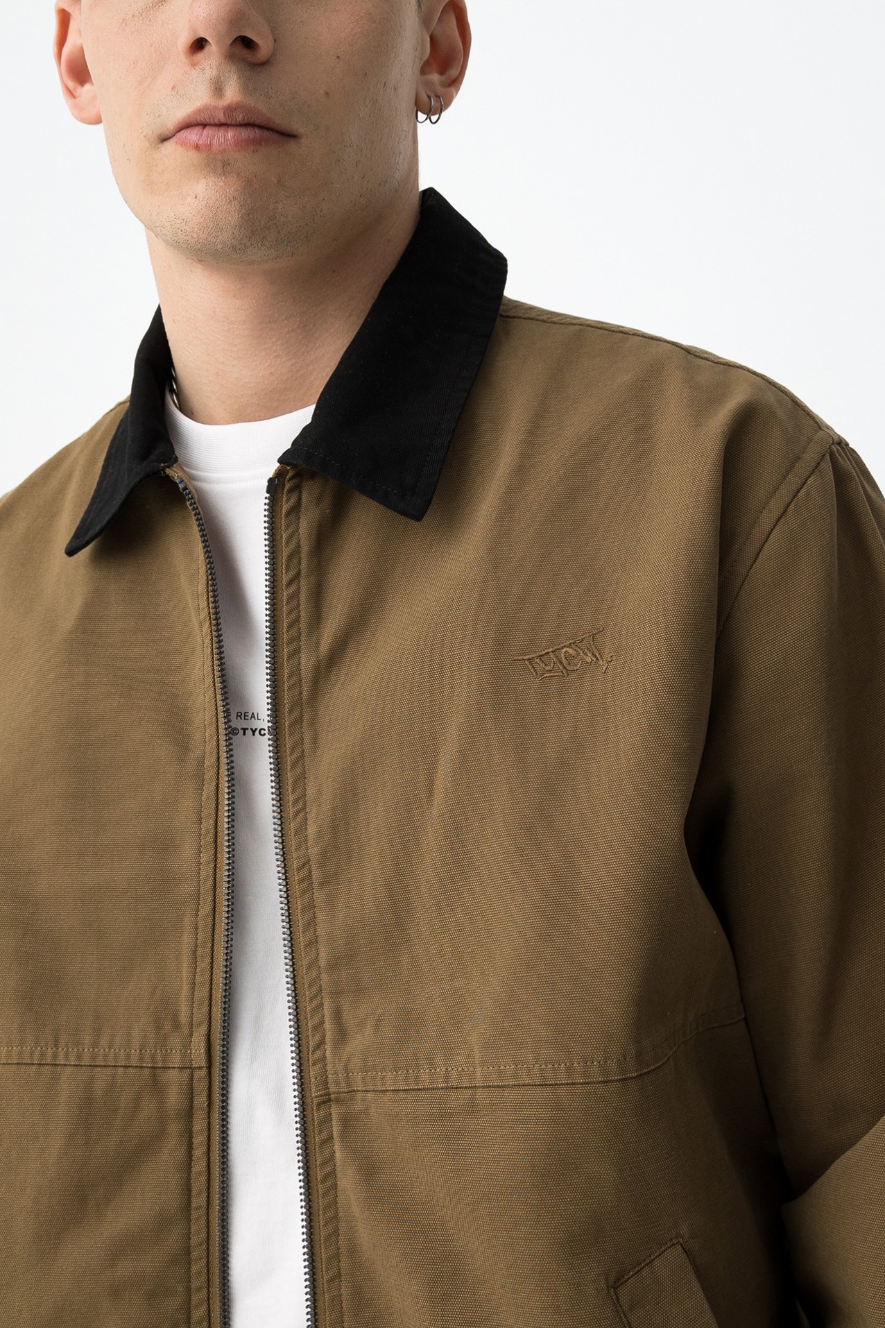 Casaco Castanho Relaxed Fit