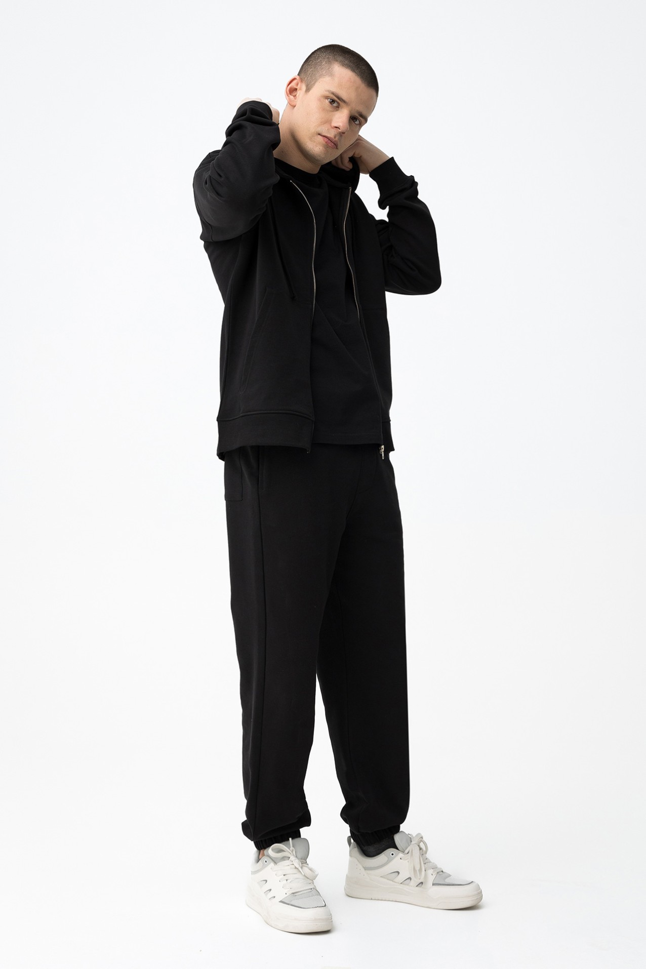 Black Relaxed Fit Trousers