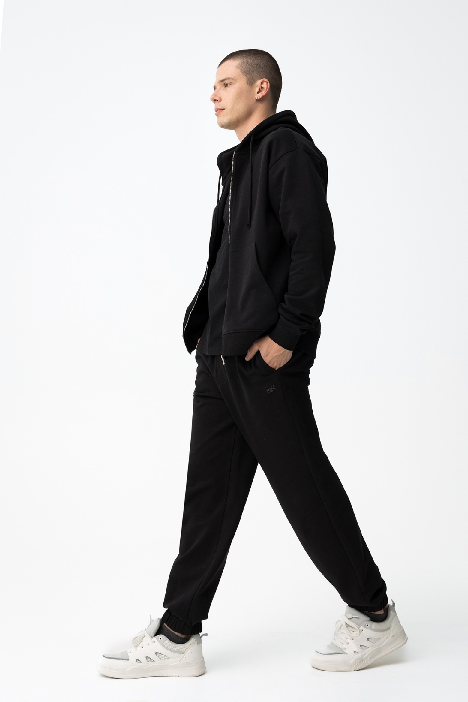 Black Relaxed Fit Trousers