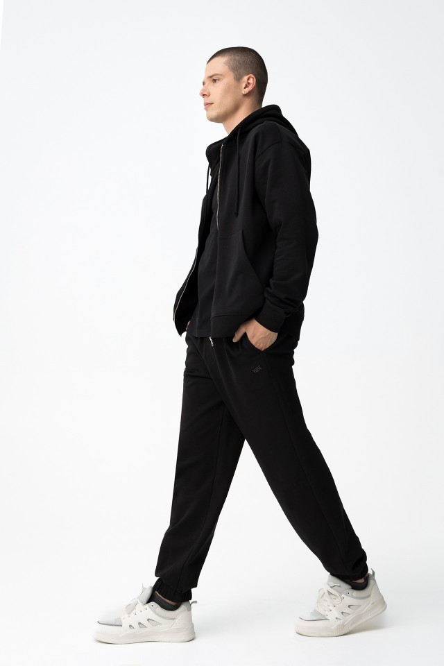 Black Relaxed Fit Trousers