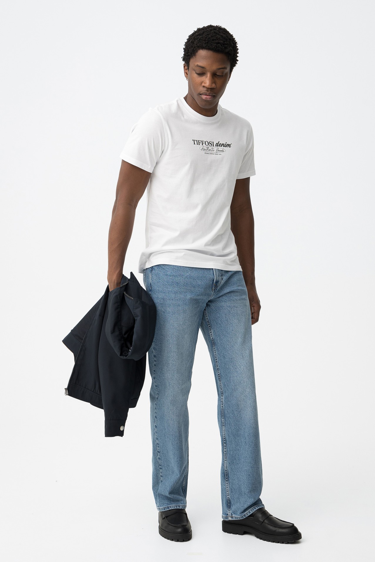 Jeans loose fit azul claro