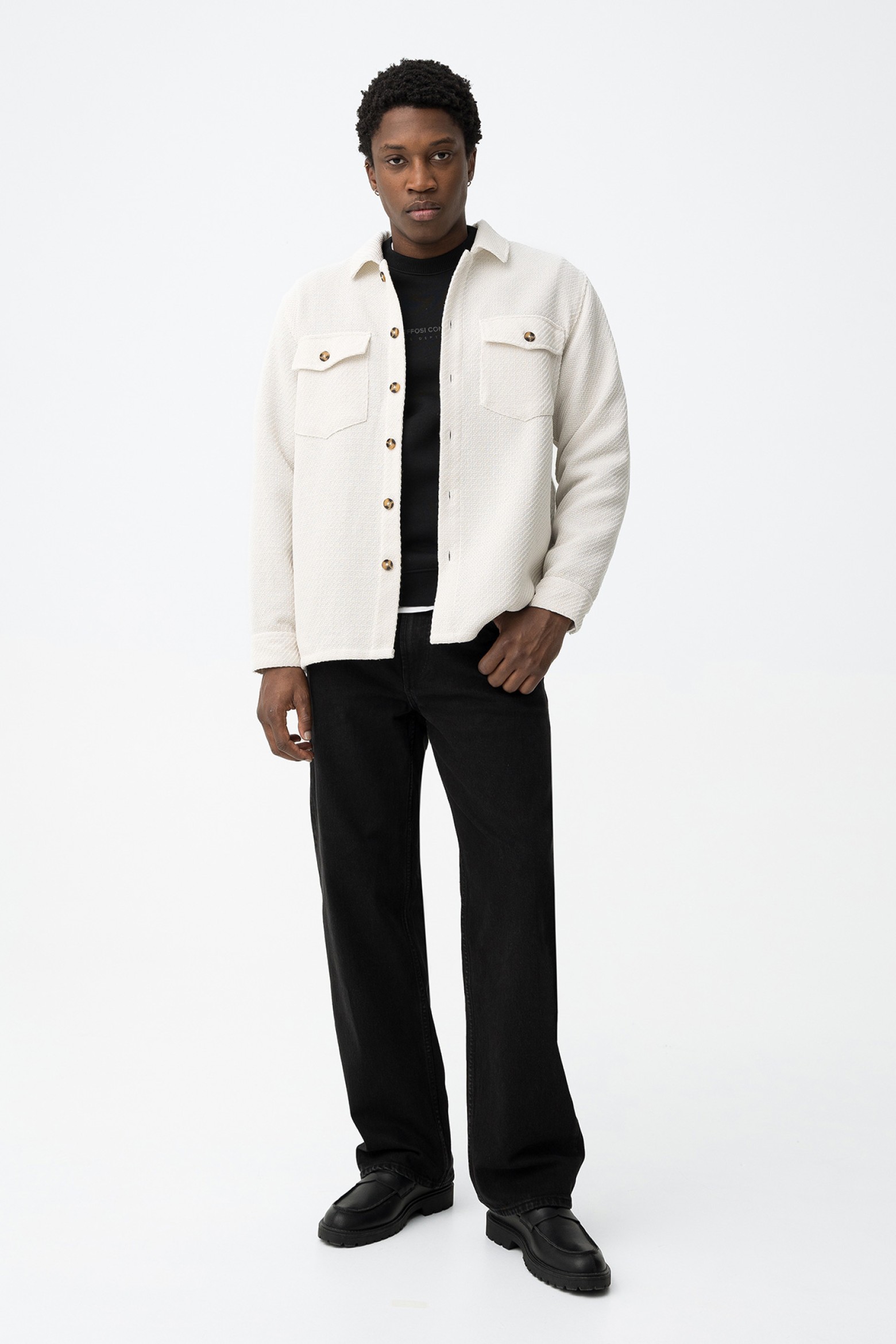 Jeans Thomas loose fit preto