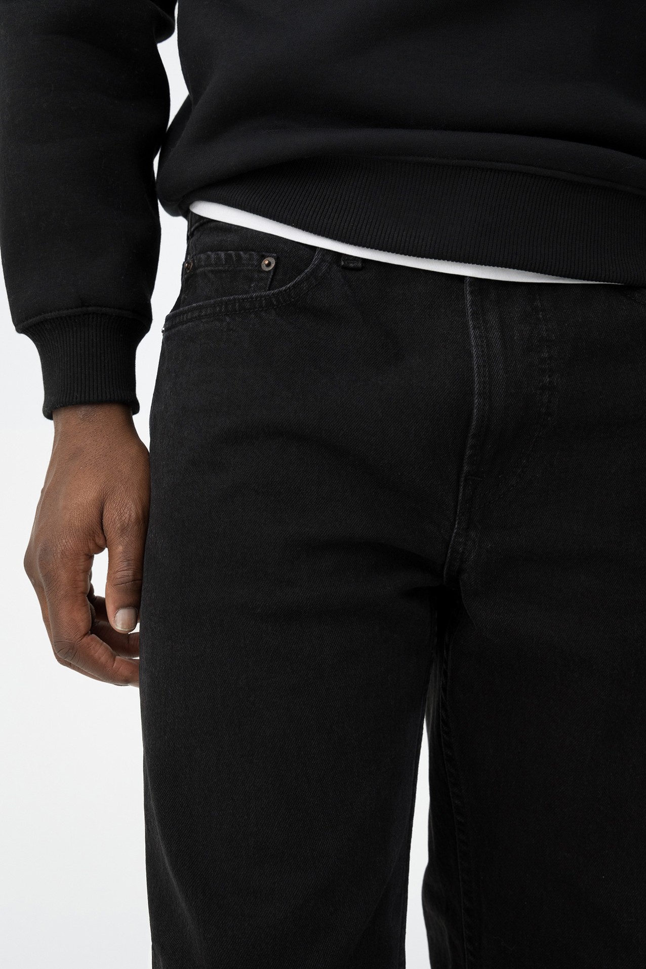 Jeans Thomas loose fit preto