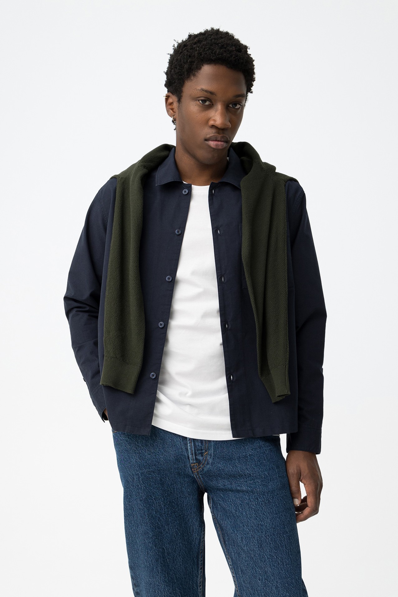 Camisa Azul Relaxed Fit