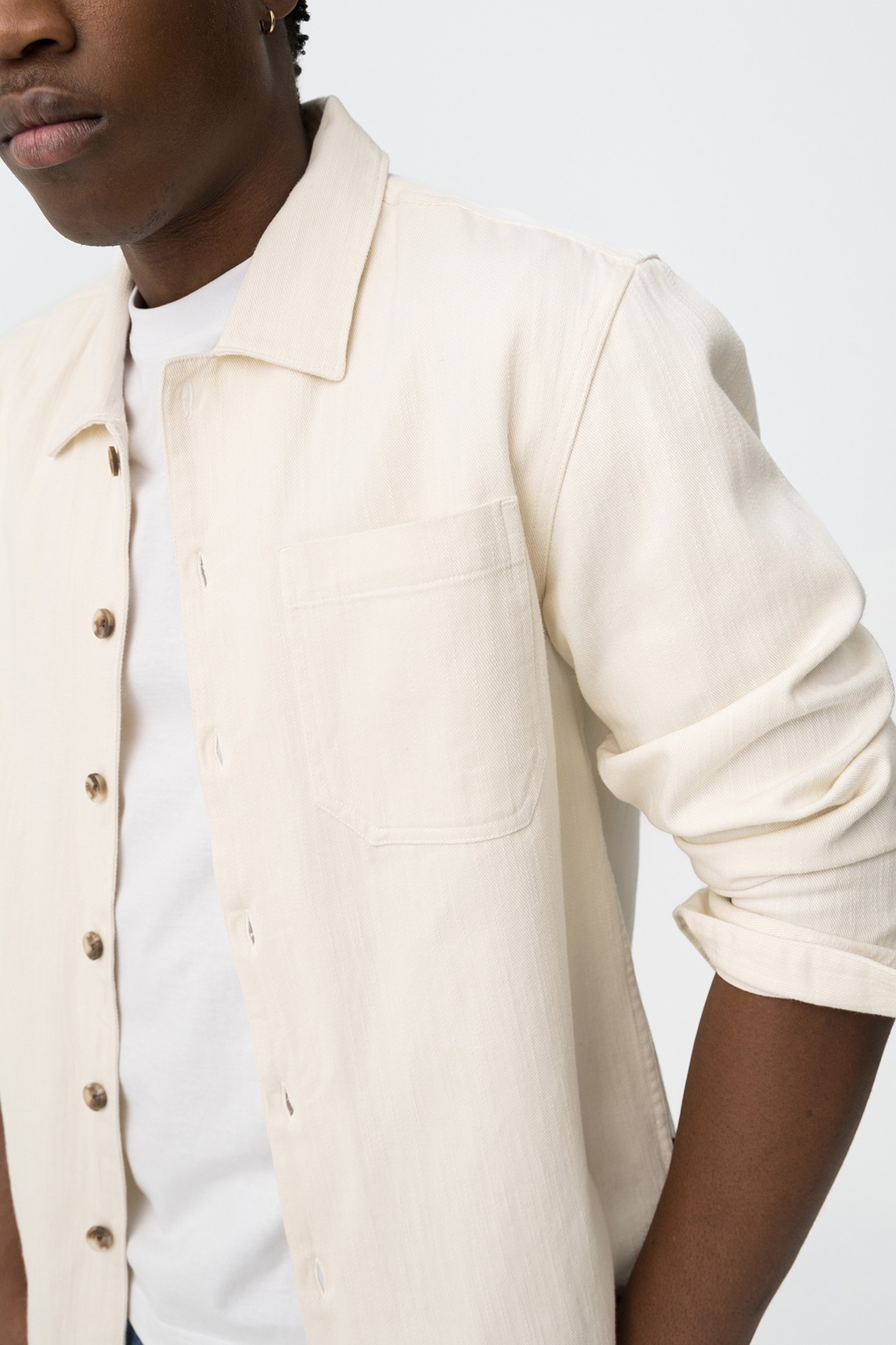 Beige Long Sleeve Shirt