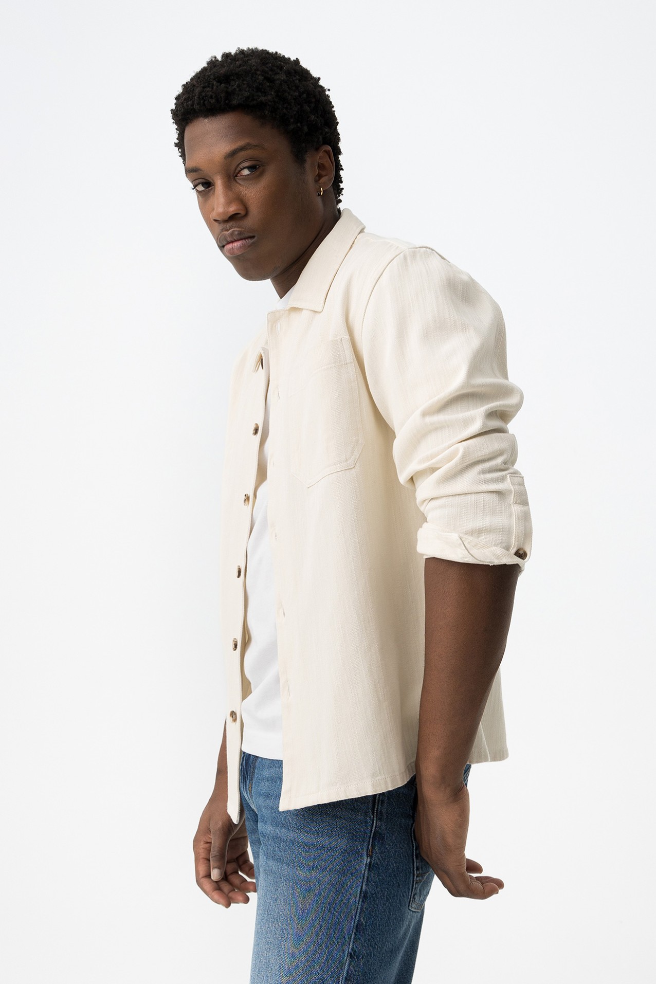 Beige Long Sleeve Shirt