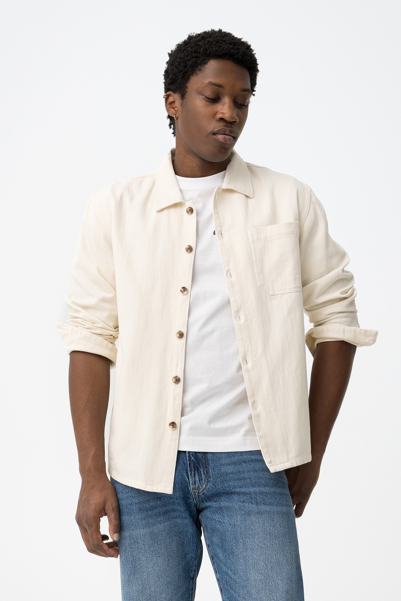 Beige Long Sleeve Shirt