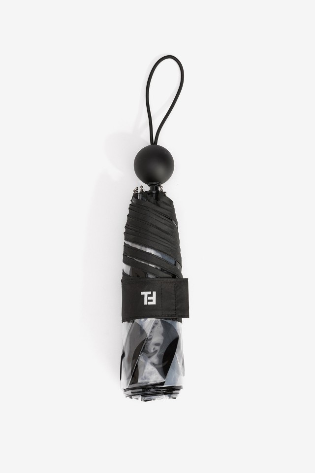 Clear Umbrella With Black Dots